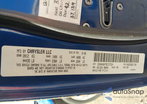 2009 Dodge Caliber Sxt z USA, uszkodzony, nr VIN 1B3HB48A79D157324